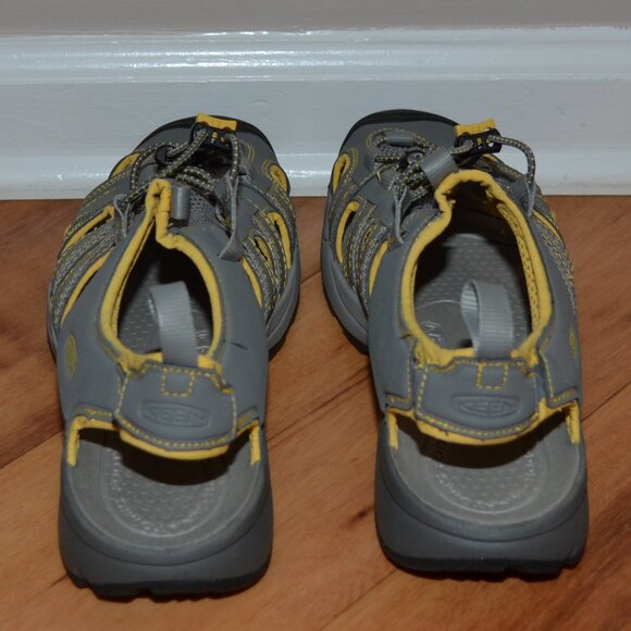 Keen Turia Sport Women's Gray/Yellow Waterproof Leather Water sandals 10.5 - Picture 3 of 8